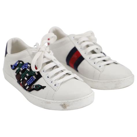 scarpe gucci ace serpente|ace sneakers Gucci.